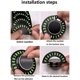 thumbnail image 2 of Car Temporary Parking Card Creative Temporary Parking Plate Temporary Parking Number Plate Rotating Telephone Number Plate, 2 of 5