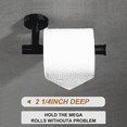 Matte Black Toilet Paper Holder Wall Mount, Durable SUS304 Stainless