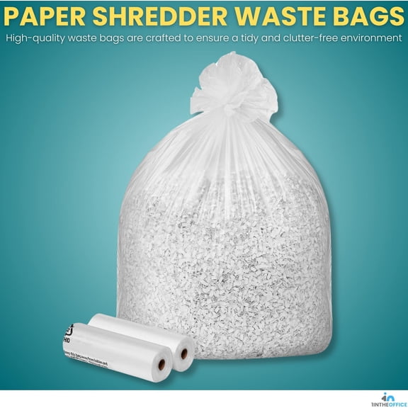 Shredder Bags 15.8 Gallon, Paper Waste bags Gal., 50/Box