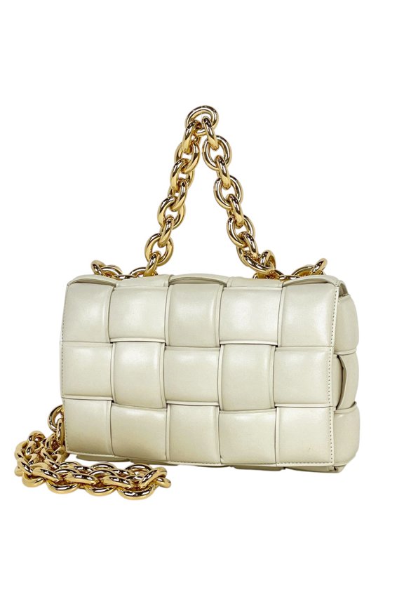 Pre-Owned Bottega Veneta The Chain Cassette Bag, Handbag, Maxi Intrecciato Shoulder... (Fair)