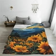 thumbnail image 5 of Vsdgher Elegant Sunset Sunflower Ultra-Soft Micro flannel Blanket Throw Blankets for Couch Sofa, Bed (4 sizes)-40"x30", 5 of 7