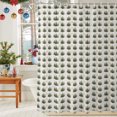 thumbnail image 6 of Shower Curtains for Bathroom-48"x72",Xmas Tree Winter Snowflake Waterproof Bath Curtain Grommet Shower Curtain Set with Hooks,, 6 of 9