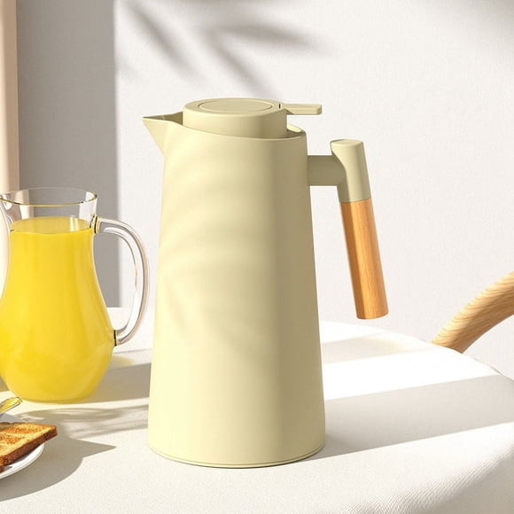Hervidor térmico de estilo nórdico, hervidor térmico doméstico con revestimiento de vidrio, botella de agua caliente, termo para agua hirviendo, tetera, cafetera, 1 l