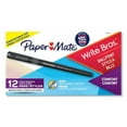 thumbnail image 2 of Write Bros. Grip Ballpoint Pen, Stick, Medium 1 Mm, Black Ink, Black Barrel, Dozen | Bundle of 10 Dozen, 2 of 7