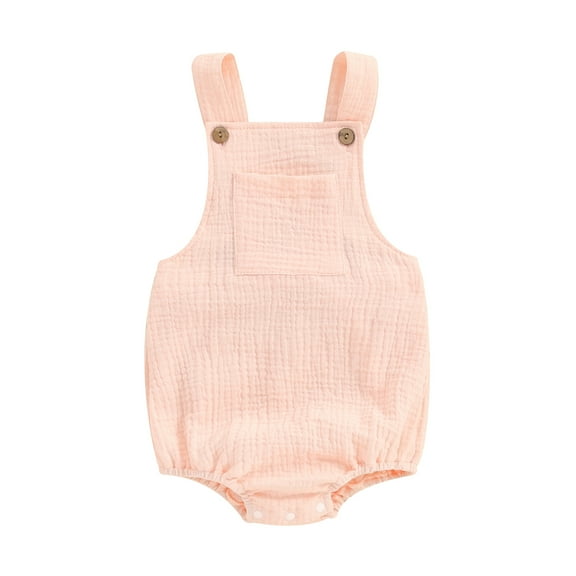 Bagilaanoe Newborn Baby Boys Girl Rompers Sleeveless Bodysuits 3M 6M 12M 18M 24M Infant Cotton Linen One Piece Jumpsuit