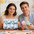 thumbnail image 4 of Creatine Easter Egg Silicone Rabbit Candy Rabbit Chocolate Silicone Carrot Cake Trays Easter Baking Trays, 4 of 6