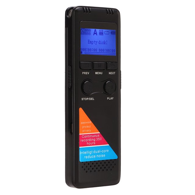 Recording Device,Sound Recorder Zinc Alloy Recorder Portable Recorder Solid Performance