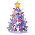 thumbnail image 3 of Milltown Merchants Ceramic Christmas Tree Night Light (Pearl Violet), 3 of 4