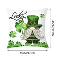 Hot Sale 4pcs St Patricks Day Pillow Covers 18x18 Inch Linen Throw