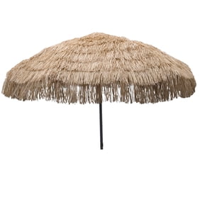 Bayside21 8 Hula Thatched Tiki Umbrella Natural Color Walmart Com Walmart Com