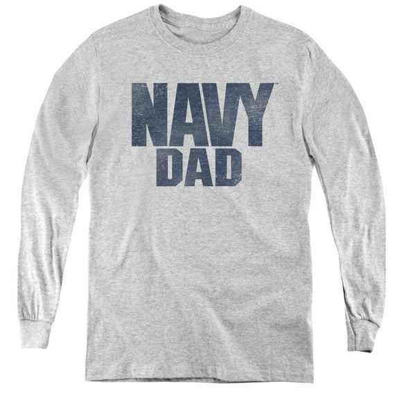 Navy - Navy Person - Youth Long Sleeve Shirt - Small