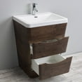 thumbnail image 4 of Eviva Victoria 25" Rosewood Modern Bathroom Vanity with White Integrated Acrylic Sink, 4 of 10