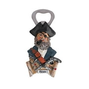 SandT Collection Pirate with Pipe Polyresin Beer Bottle Opener