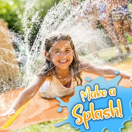 Stargo 18 x 5 ft - Slip Splash and Slide, Water Slides for Kids - Backyard waterslide for Kid Outdoor Fun Summer Water Toys, Water Activities for Kids & adults for backyard fun, Ages 4-8, 5 6 7 8-12