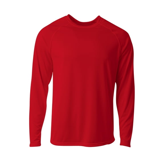 A4 NB3396 Youth SureColor Long Sleeve Cationic Tee - Scarlet - L