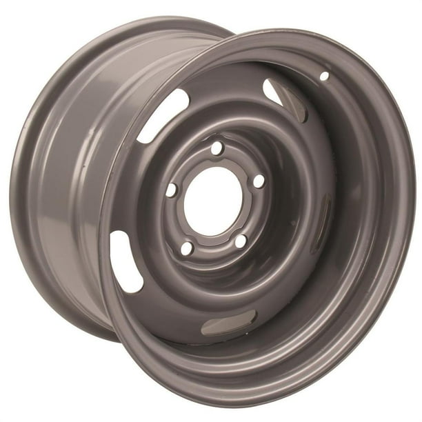 GM Rally Truck Wheel, 5 on 5 Inch Bolt Pattern, 15x10, Silver Walmart