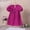 Hot Pink, variant on JUSLIO Dresses for Girls Bow Dresses Solid Crew Neck Short Sleeve Casual Dress Size 2 Y