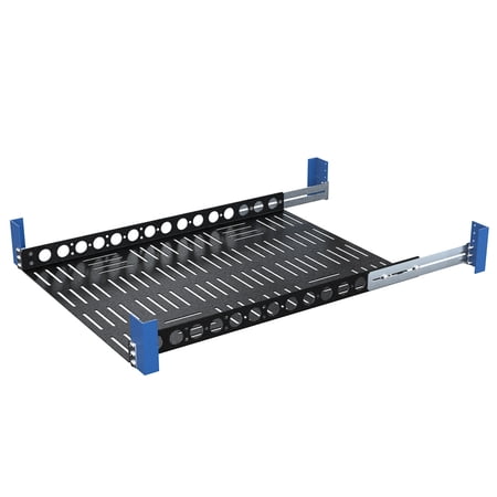 RackSolutions 1U Light Duty Fixed Shelf 24in Depth - US Steel Construction  100 lbs Capacity  Anti-Slip Mat  Adjustable Mounting Depth price history on PriceWatchPro