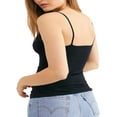thumbnail image 3 of Women Spaghetti Strap Camisole Solid Color U-Neck Sleeveless Sling Tank Tops Basic Tops, 3 of 4