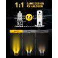 thumbnail image 3 of AUXITO H3 LED Fog Light Bulb, Amber Yellow CSP Chips, 30W 6000Lumen Extremely Bright, Canbus Error Free, Long Lifespan, Easy to Install, H3 Halogen Bulbs DRL Replacement, 2Pack, 3 of 8