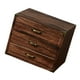 thumbnail image 3 of Organizador de escritorio de madera con cajones compactos, organizador de maquillaje decorativo. 24 x 18 x 19 cm, 3 of 9