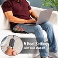 thumbnail image 2 of Mind Reader Heated Memory Foam Seat Cushion, Air-Cloud Technology, Coccyx & Hip Pain Relief with 4 Heat Settings, Timer & Auto Shut-Off, Black, 2 of 3