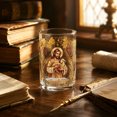 thumbnail image 4 of SLYNSHome Stemless Glass Cup with Religious Gold Art Print, Durable Clear Glass Tumbler for Communion Baptism and Spiritual Home Decor, 4 of 6
