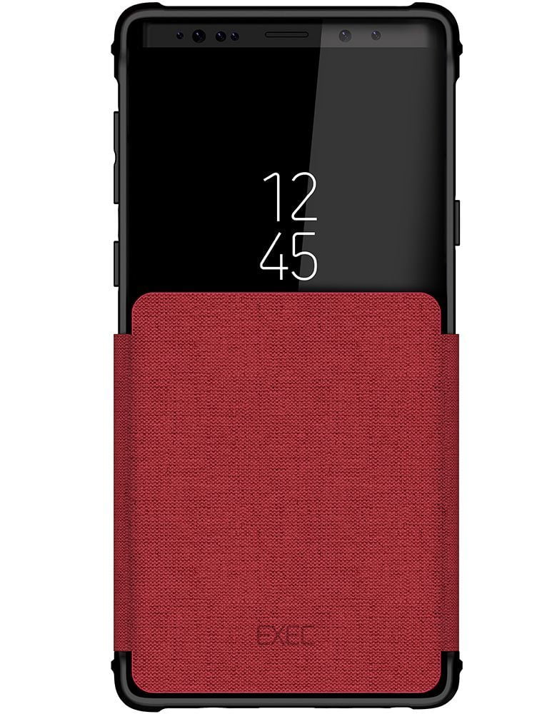 Photo 1 of Ghostek Exec Folio Flip Card Slot Phone Case Designed for Samsung Galaxy Note 9 Red
