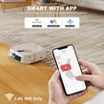 thumbnail image 2 of Robot aspirador y fregador TECBOT (M1 Pro): aspirador robótico con LiDAR para el hogar, ideal para pelo de mascotas, alfombras y suelos de madera. Trapeado automático inteligente, autolimpieza, evita, 2 of 5