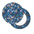 thumbnail image 7 of Uemuo Hawaiian Style Pattern Round Bar Stool Seat Covers Washable Stool Cushion Slipcover Elastic Bar Chair Covers-12 inch, 7 of 7