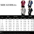 thumbnail image 3 of Lumtrix Men's Kimono Jackets Cardigan Lightweight Casual Cotton Blends Linen Seven Sleeves Open Front Coat Outwear Wine 5XL, 3 of 4