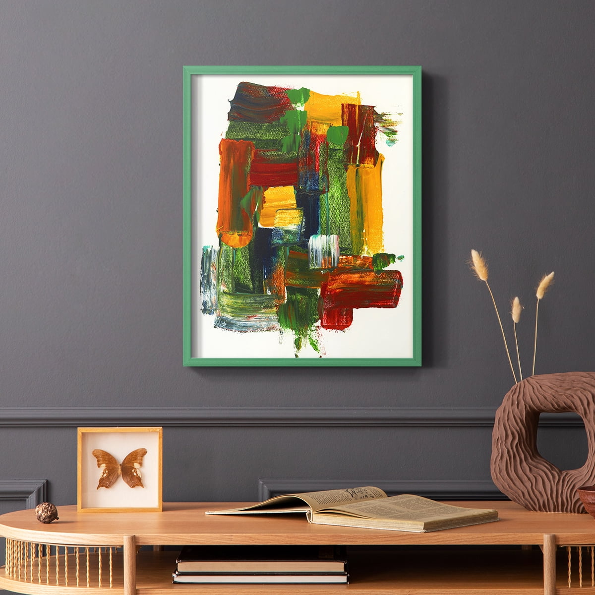 Abstract II in Paper Solid Wood 8 x 10 Framed Print