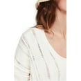 thumbnail image 3 of Free People Womens Distressed Pullover Sweater, Off-White, Large, 3 of 5