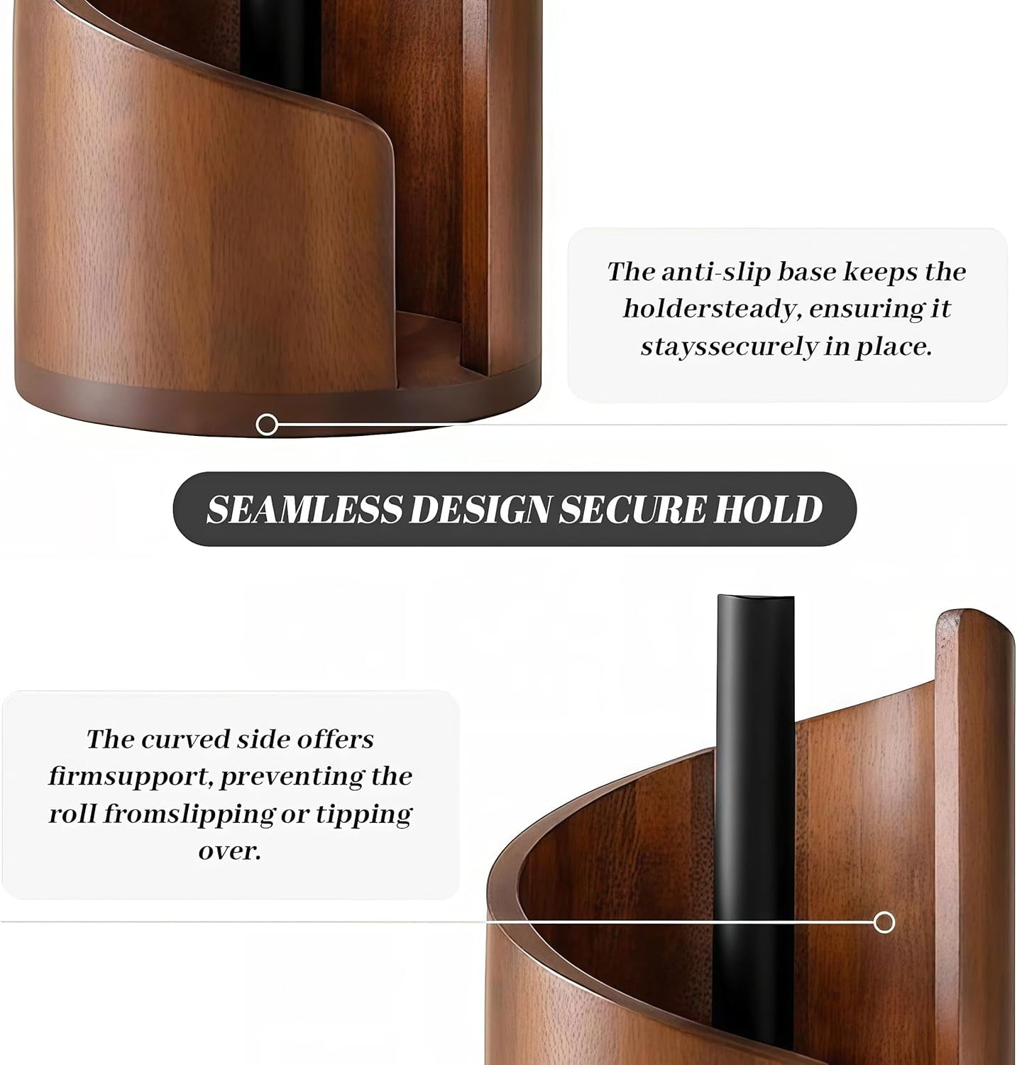 Paper Towel Holder New 2026 Paper Towel Holder countertop Wooden Products papertowel Holder for Kitchen Household Goods