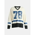 thumbnail image 5 of No Boundaries Hockey Jersey Style Shirt with Long Sleeves, Men's and Big Men's, 5 of 5