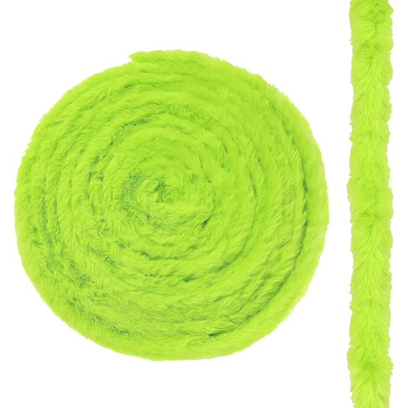 16.4 Ft Christmas Tree Winding Garland Decorations Artificial Furry Roll Garland Xmas Tree Fluffy Twist Decoration Green Faux Fur Trim Ribbon Ornaments for Christmas Home Winter Holiday Party Decor