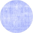 thumbnail image 1 of Ahgly Company Machine Washable Indoor Round Persian Blue Traditional Area Rugs, 4' Round, 1 of 4
