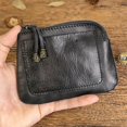 thumbnail image 3 of 1PCS Mini Coin Purse for Women Zipper Leather Coin Purse Leather Change Purse Coin Purse for Coins and Various Cards Leather Coin Pouch (Yellow), 3 of 6