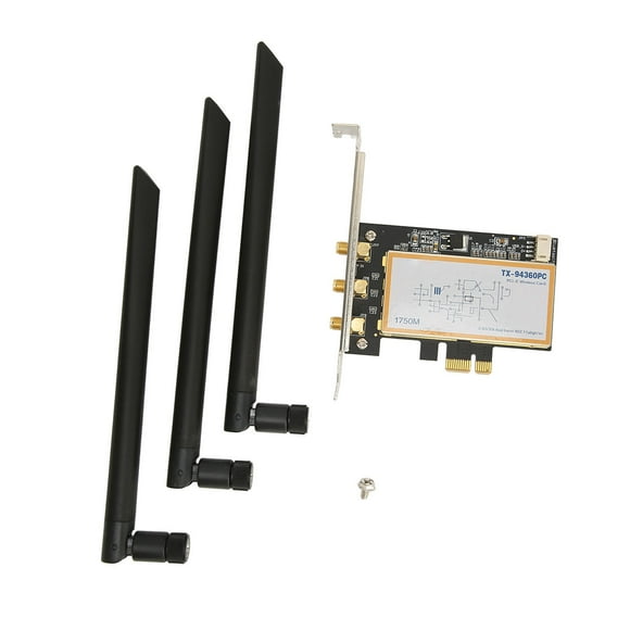 Adaptador de tarjeta WIFI, tarjeta de red PCIE X1 Tarjeta PCIEWIFI Adaptador de tarjeta PCIE WIFI Rendimiento de primer nivel