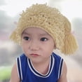 thumbnail image 6 of Aellinatey Kid Pigtail Wig Crochet Wig Cap Handmade Woolen Yarn Knitted Braid Wig Hat, 6 of 12