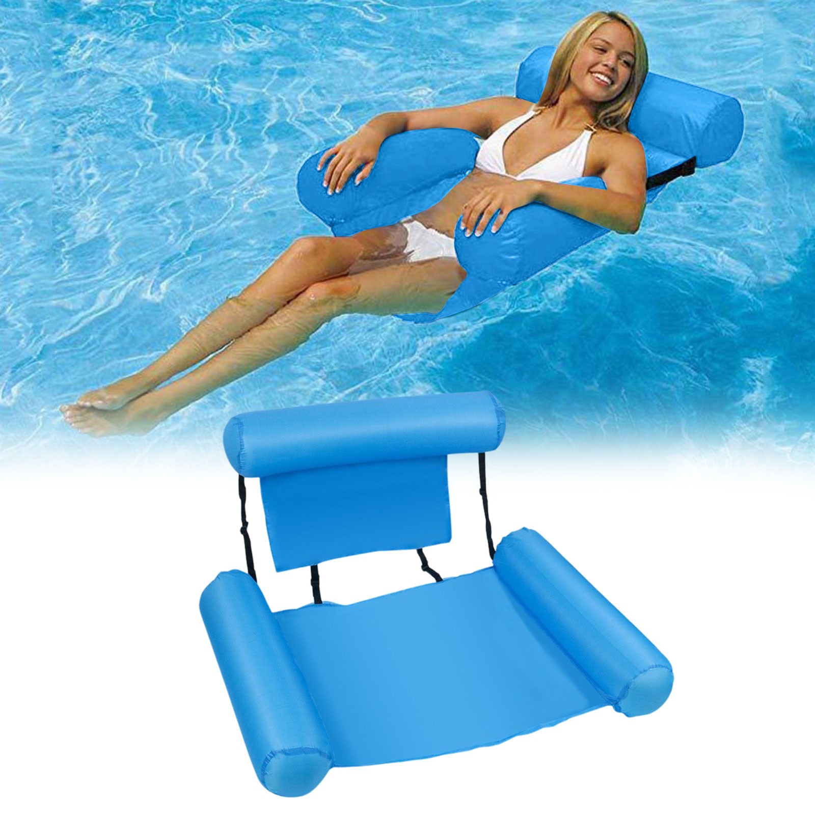 Chaise Longue Flottante Pliable Pour Piscine, Lac Ou Plage - Pour Adultes, Mousse, Non Gonflable