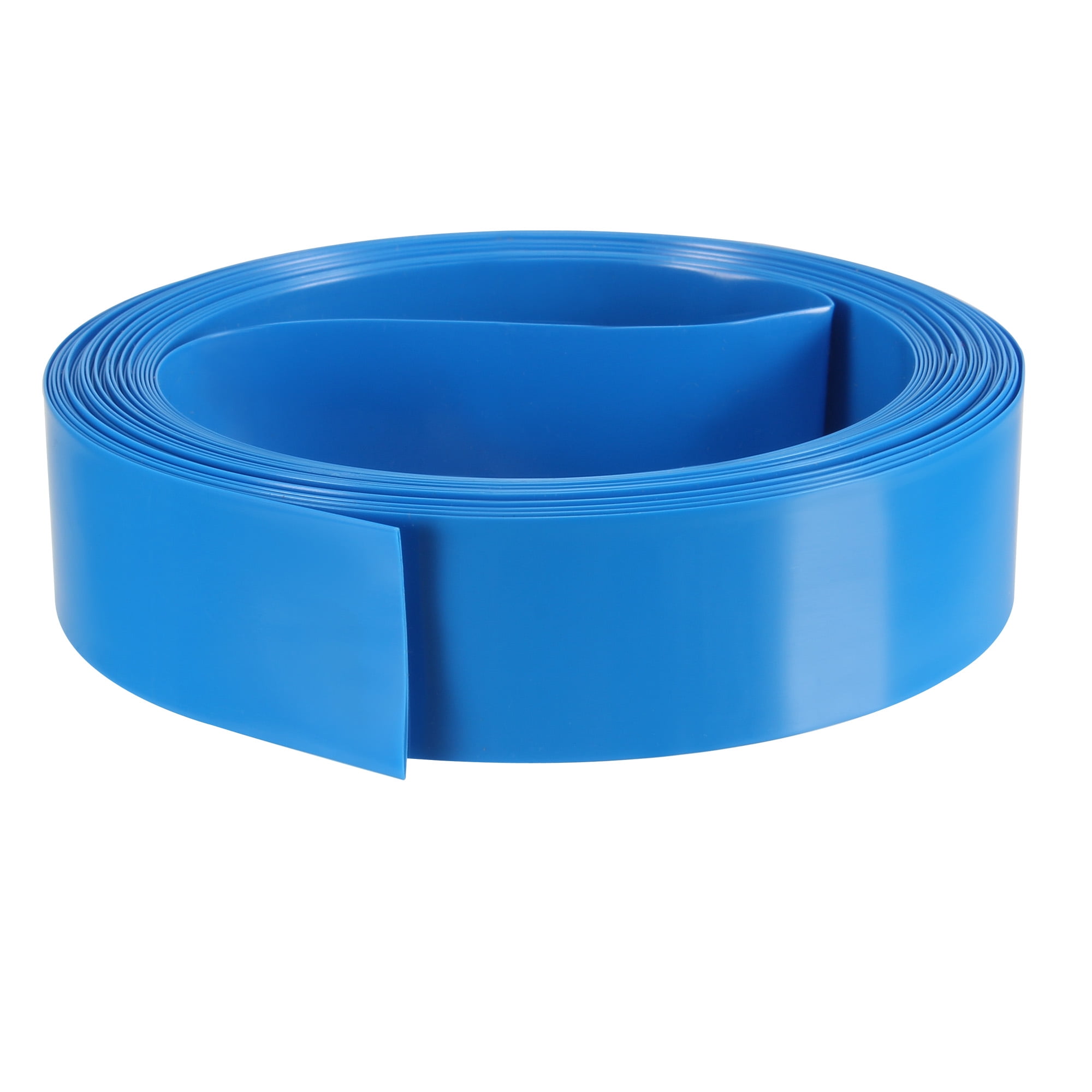 PVC Heat Shrink Tubing 17mm Flat Width for AAA 5 Meter Blue Walmart