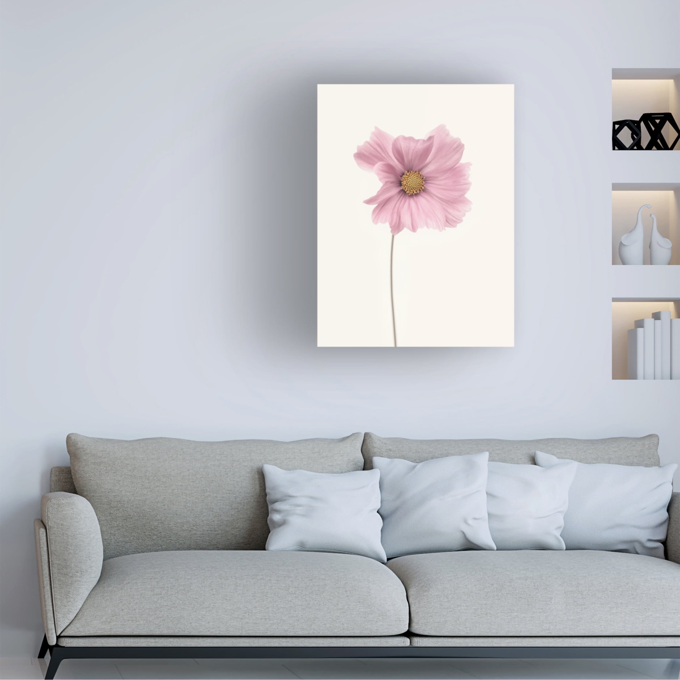 Canvas Wall Art - Lotte Gronkjar 'Cosmos Flower' Wall Art for Living Room, Bedroom, or Office Décor by Trademark Fine Art - 18 x 24 Inches