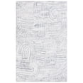 thumbnail image 2 of SAFAVIEH Glamour Linnette Abstract Area Rug, Grey/Ivory, 6' x 6' Round, 2 of 7