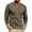 Army Green, variant on qucoqpe Men's Cotton Tunic Blouse Tops Casual Long Sleeve Pullover Tee Shirt Lightweight Button Neck Sweatshirt