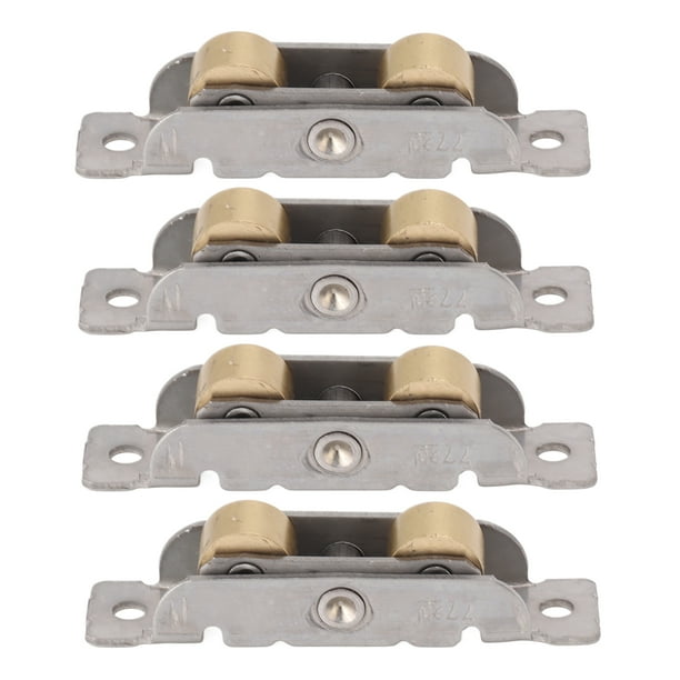 Rodillo para puerta corrediza con rodamiento de bolas, 4 piezas, puerta corrediza para patio, conjunto de rodillo para puerta corrediza para patio, rodillo para puerta corrediza de vidrio para patio, el mejor de su clase