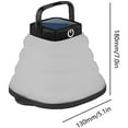 thumbnail image 2 of (Negro) Luz de camping plegable, linterna solar portátil para exteriores, luz de emergencia recargable, diseño en forma de cuenco, 2 of 5