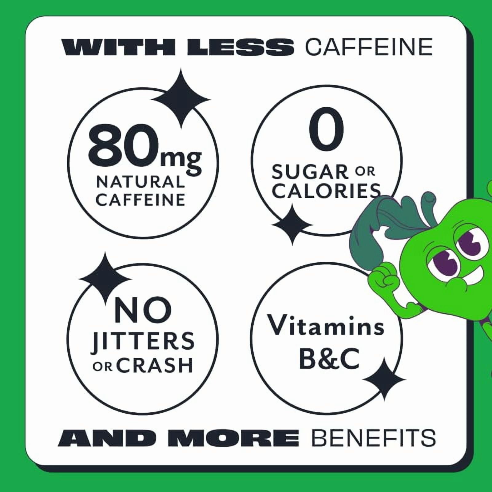 ASPIRE® Apple + Acai, Healthy Energy Drink 80mg Natural Caffeine, Zero Sugar No Carbs Keto Friendly, 12 Pack Green Tea Sugar Free Drink Low Caffeine Zero Calorie