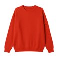 thumbnail image 6 of Kezqiaxn Teen Boy Clothes Long Sleeve Crewneck Sweatshirt with Pocket Fall Fashion Basic Pullover Tops School Kids Clothes Size 5-16, 6 of 6