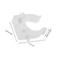thumbnail image 2 of EXHUMKY 24Ud Soportes De PVC Para Tuberías Abrazaderas Resistentes Para El Hogar, 2 of 8